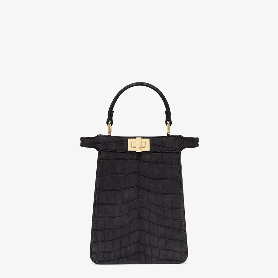 Fendi Peekaboo ISeeU Small Vertical Crocodile Bag