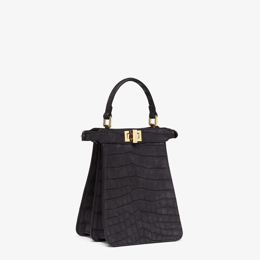Fendi Peekaboo ISeeU Small Vertical Crocodile Bag