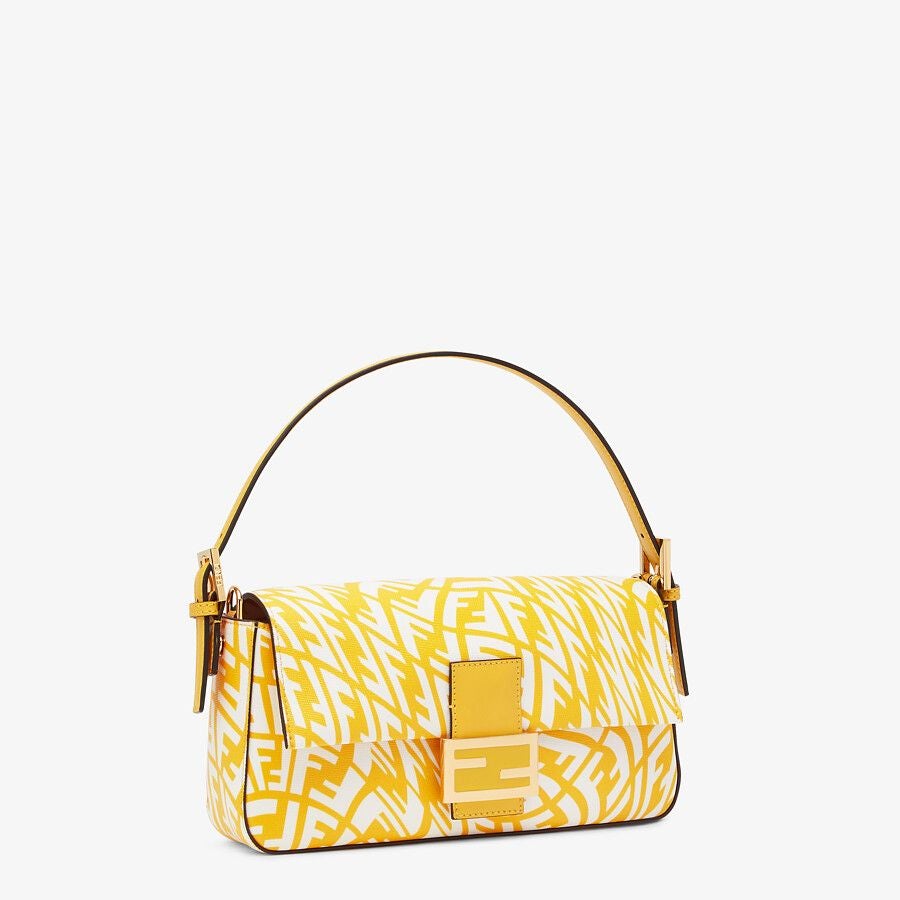 Fendi Baguette 1997 Medium Glazed Canvas Bag
