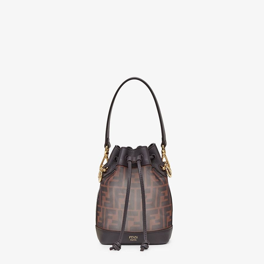 Fendi Mon Tresor Bucket Tech Mesh Mini Bag
