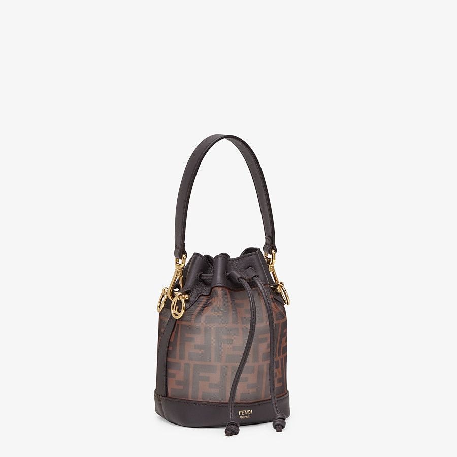 Fendi Mon Tresor Bucket Tech Mesh Mini Bag