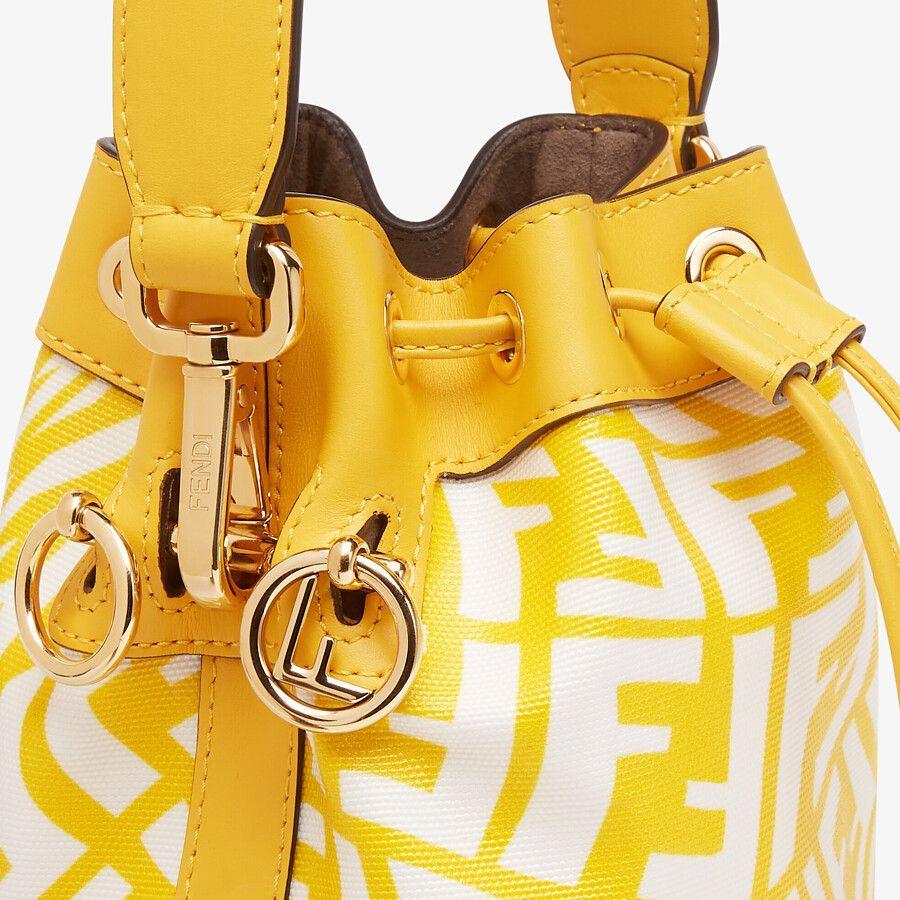 Fendi Mon Tresor Bucket Glazed Canvas Mini-bag