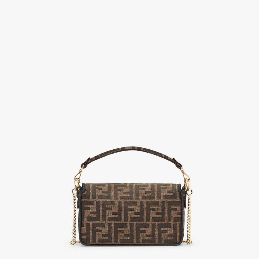 Fendi Baguette Mini Brown Fabric Bag