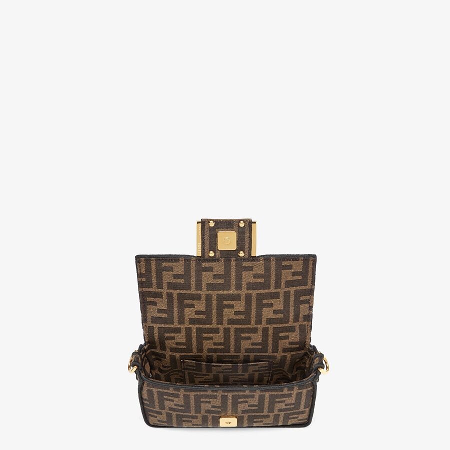 Fendi Baguette Mini Brown Fabric Bag