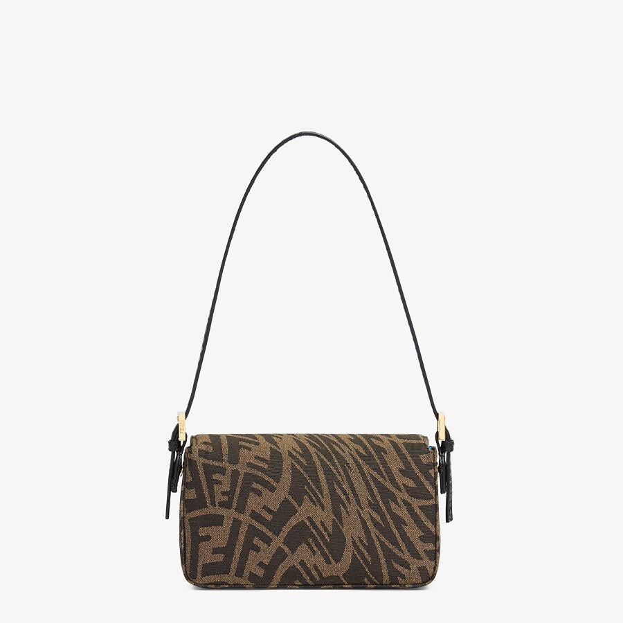 Fendi Baguette 1997 Mini Brown Jacquard FF Vertigo Bag