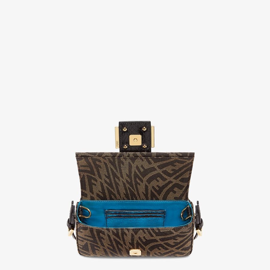 Fendi Baguette 1997 Mini Brown Jacquard FF Vertigo Bag