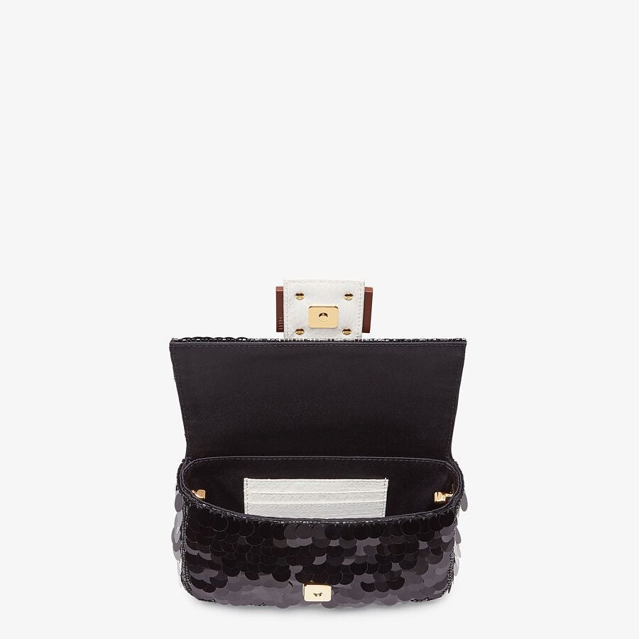 Fendi Baguette 1997 Mini Satin Bag With Sequins