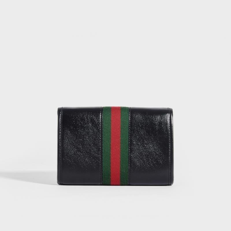 Gucci Rajah Bag, Medium Black Shoulder, Vintage Chain
