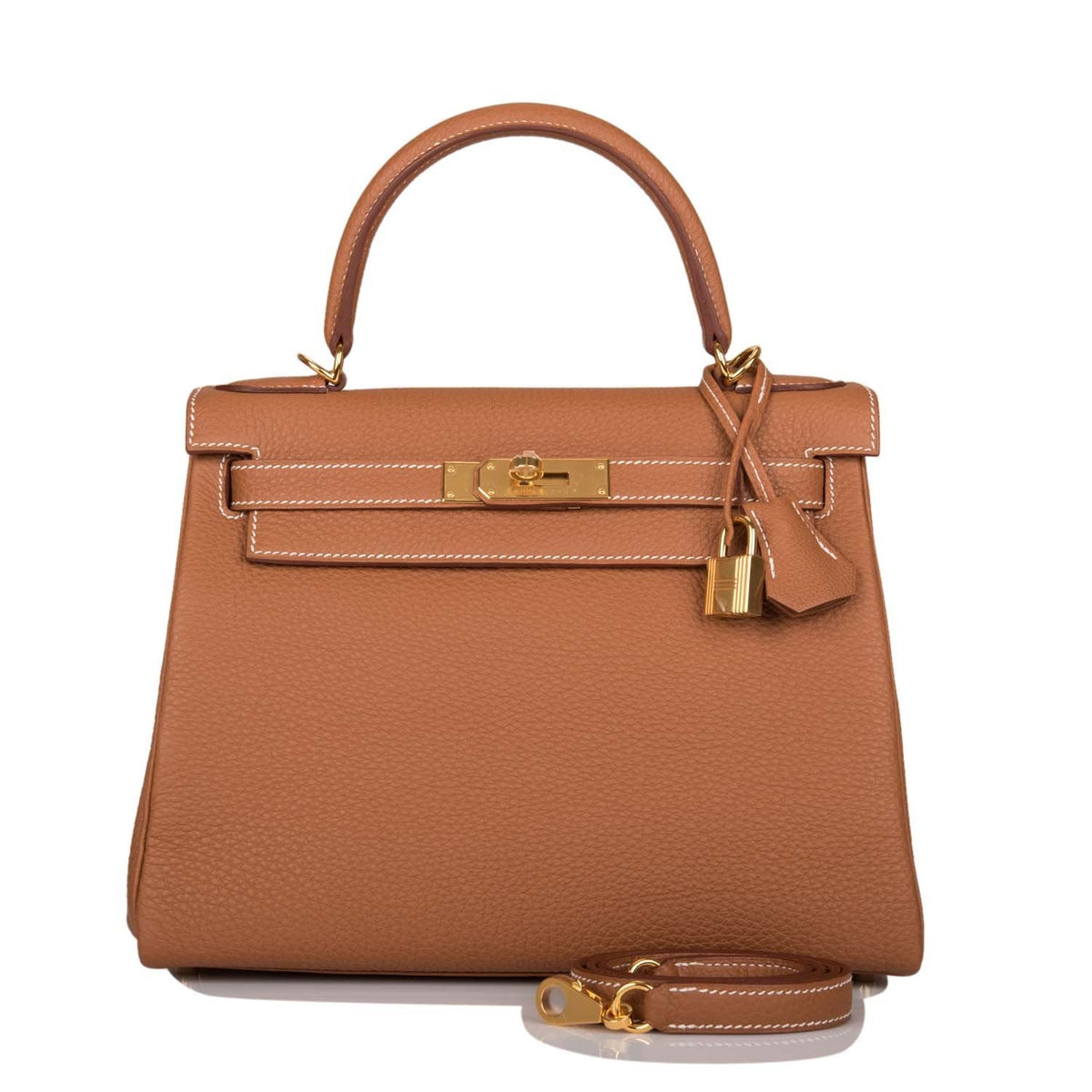 Hermes Kelly 28 Gold, Togo Retourne Bag, Gold Hardware
