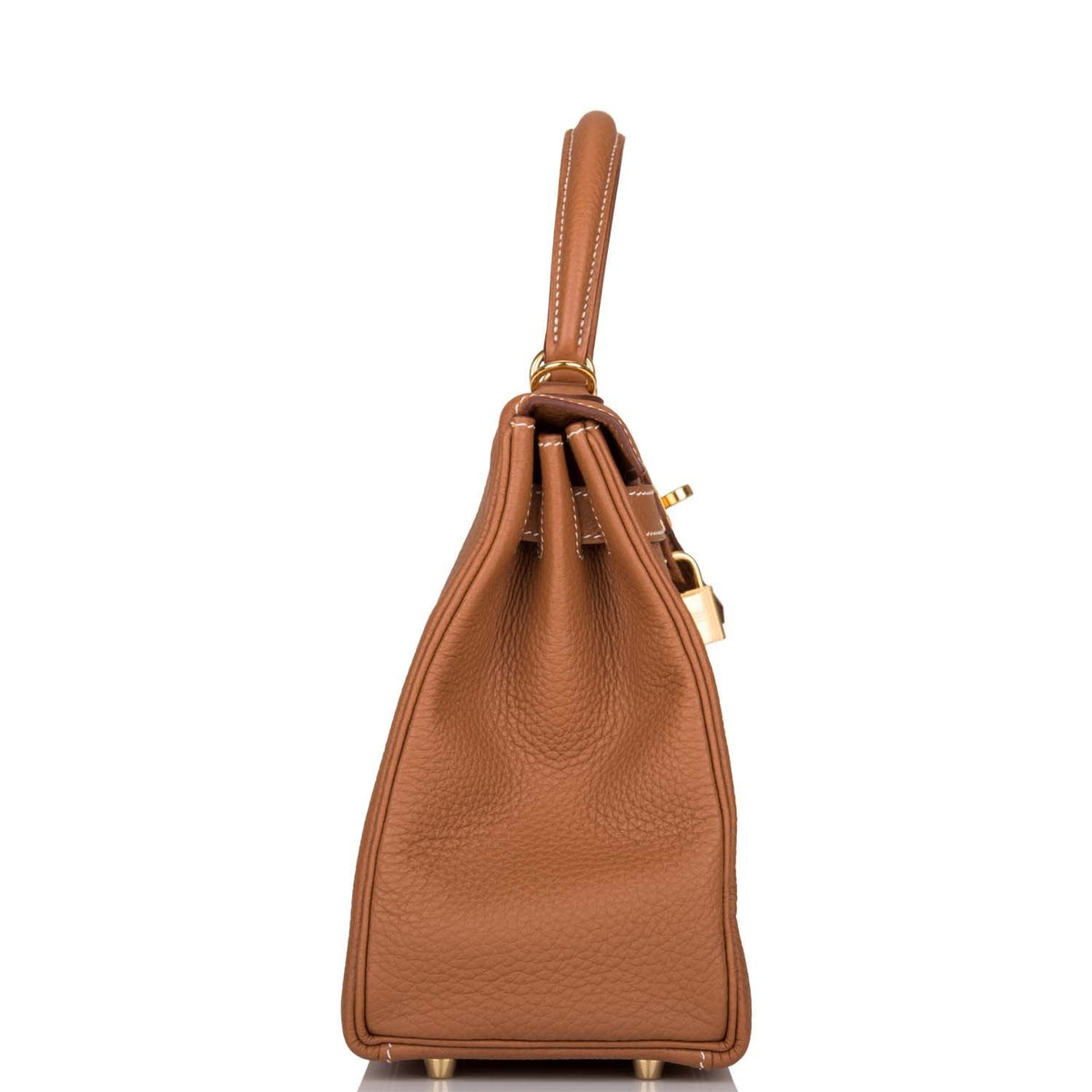 Hermes Kelly 28 Gold, Togo Retourne Bag, Gold Hardware