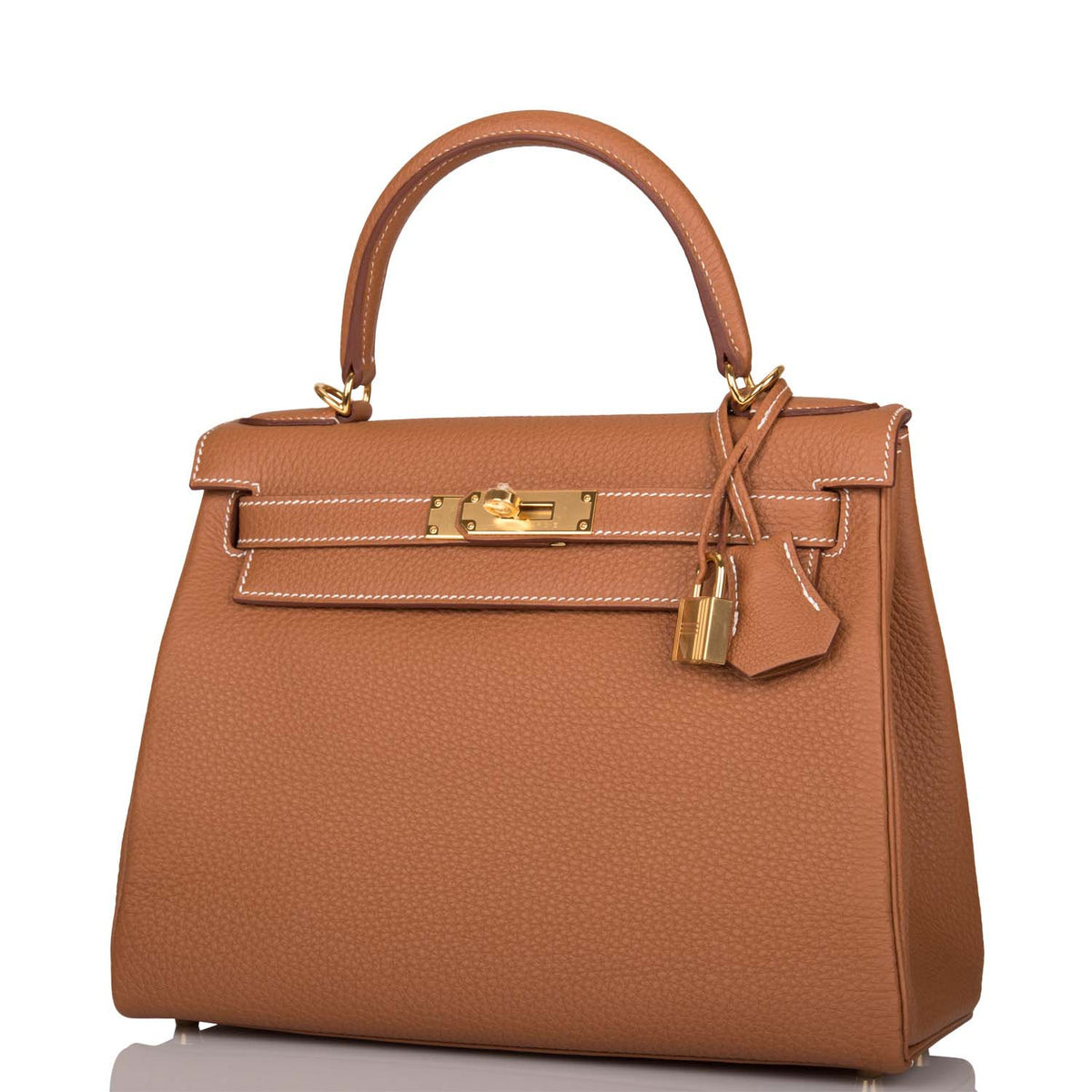 Hermes Kelly 28 Gold, Togo Retourne Bag, Gold Hardware