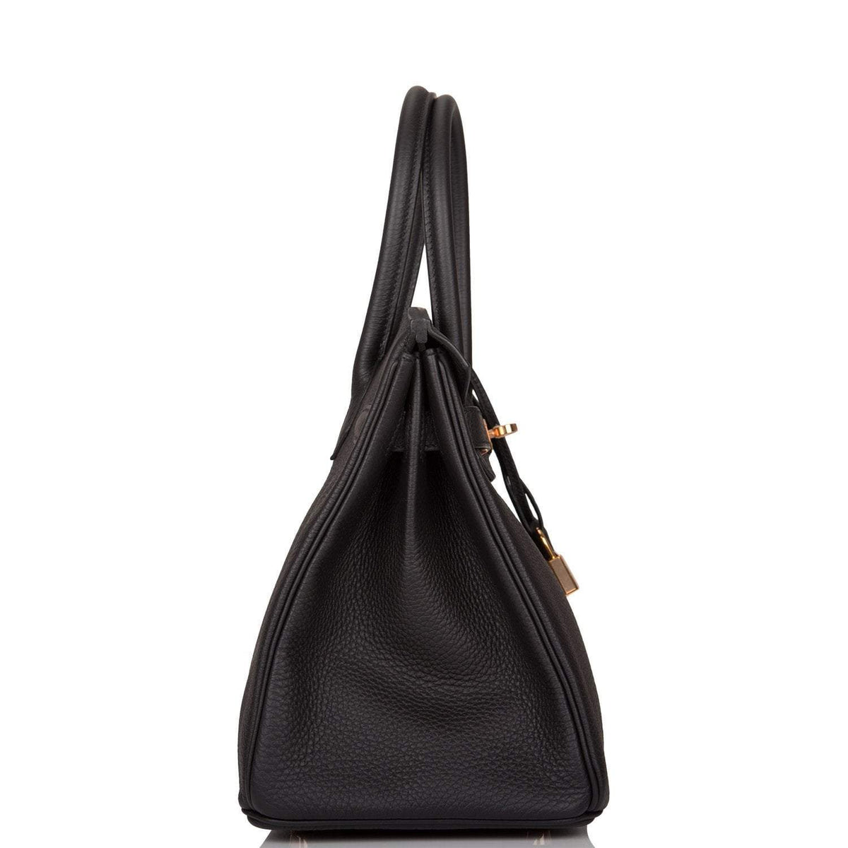 Black Birkin 30, Togo Leather, Rose Gold Hardware