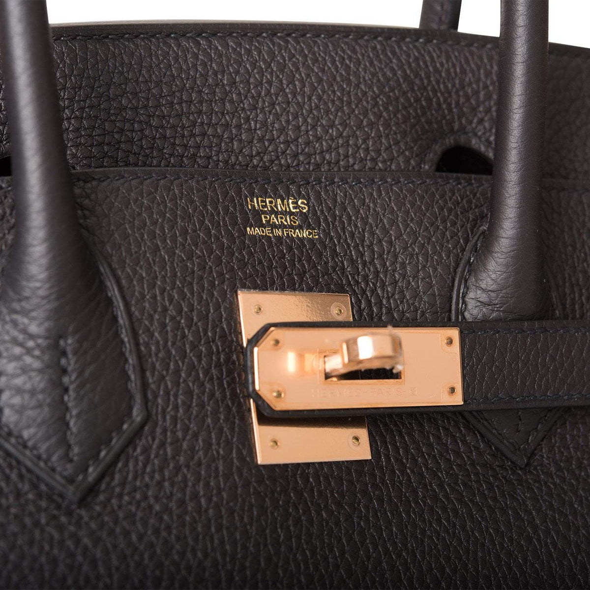 Black Birkin 30, Togo Leather, Rose Gold Hardware