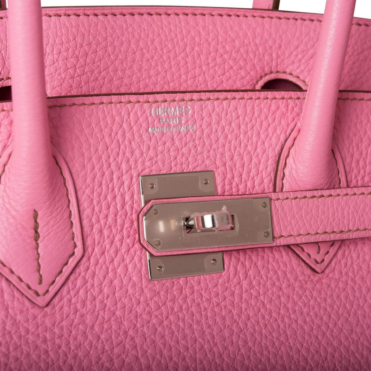 Hermes Bubblegum Birkin 30, Togo Leather, Palladium Hardware