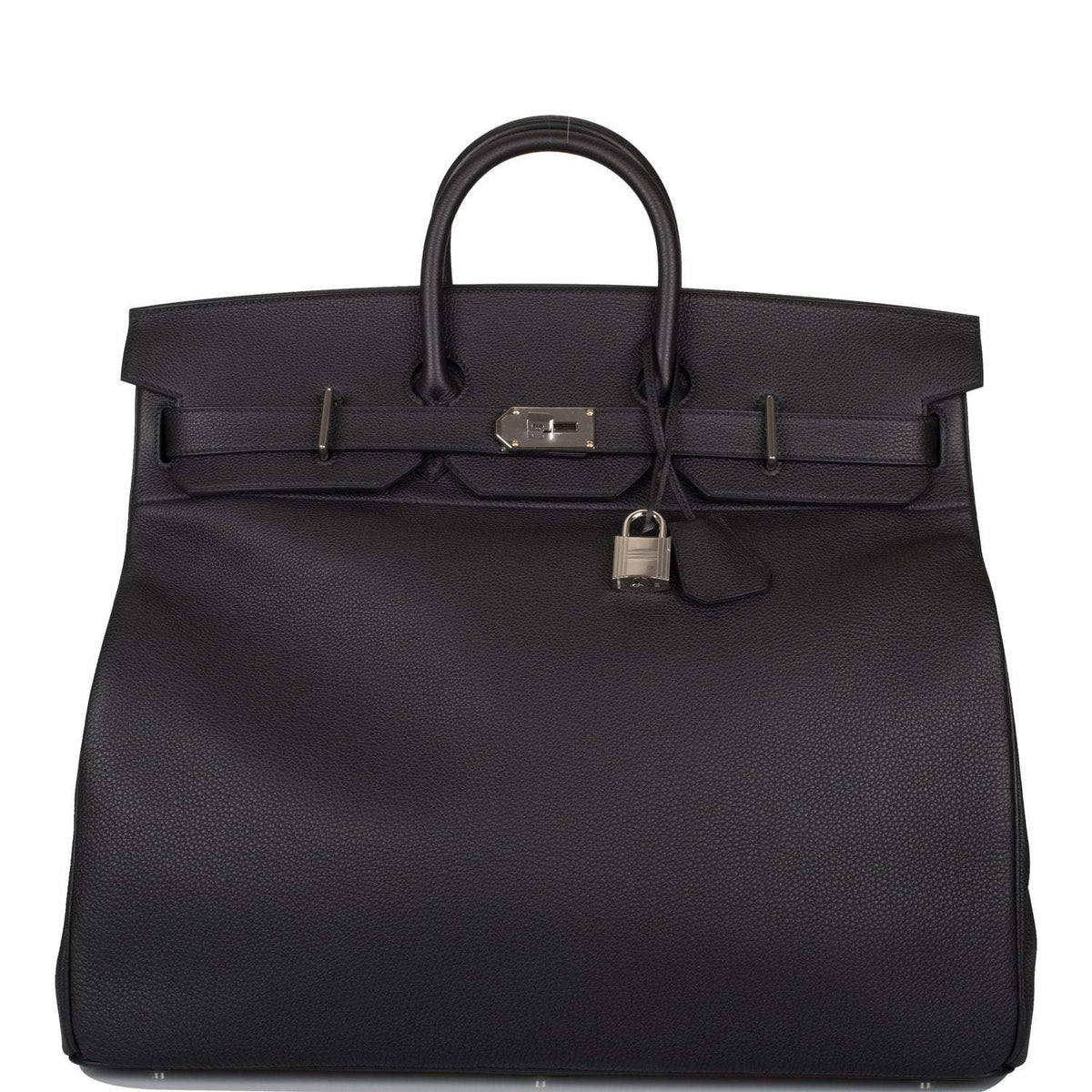 HAC Birkin 50cm, Black Togo, Palladium Hardware