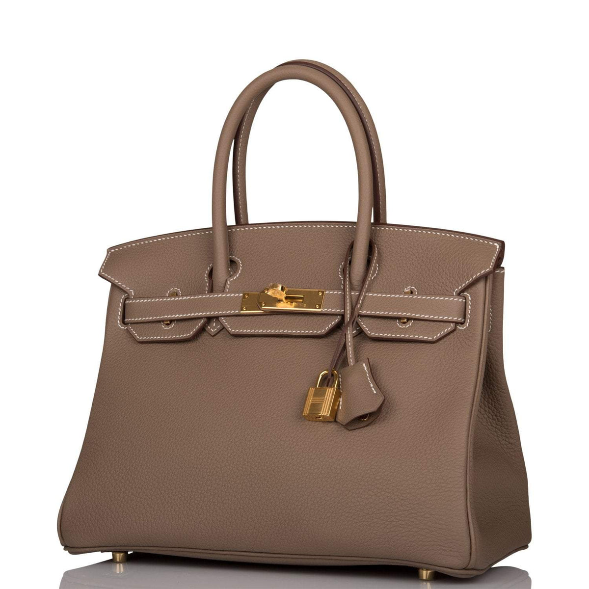Birkin 30 Etoupe, Togo Leather, Gold Hardware, Pristine