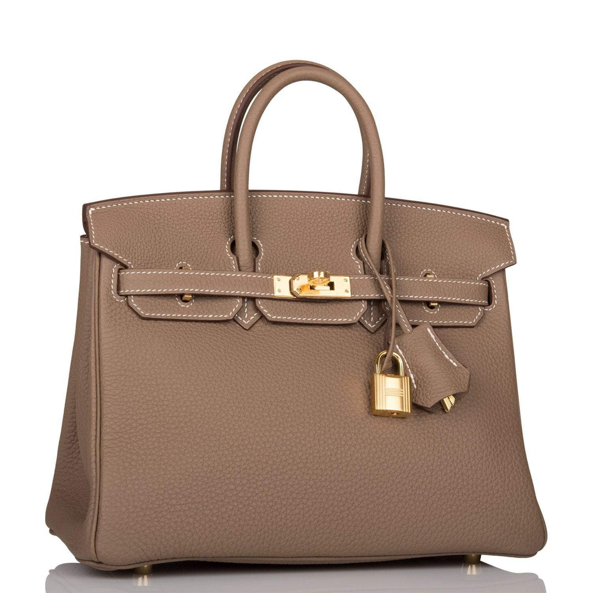 Hermes Brown Birkin 25 Etoupe Togo Gold Hardware