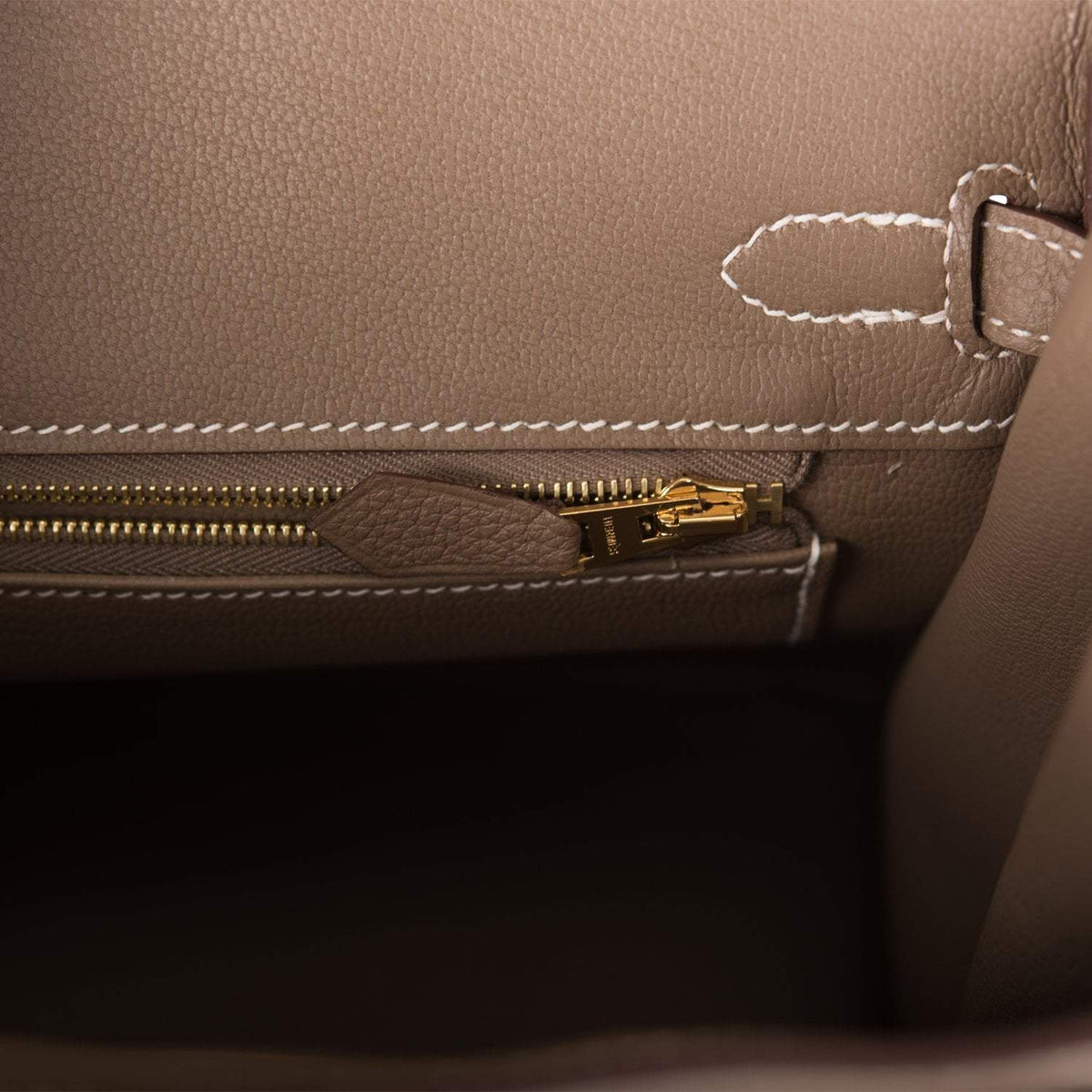 Hermes Brown Birkin 25 Etoupe Togo Gold Hardware