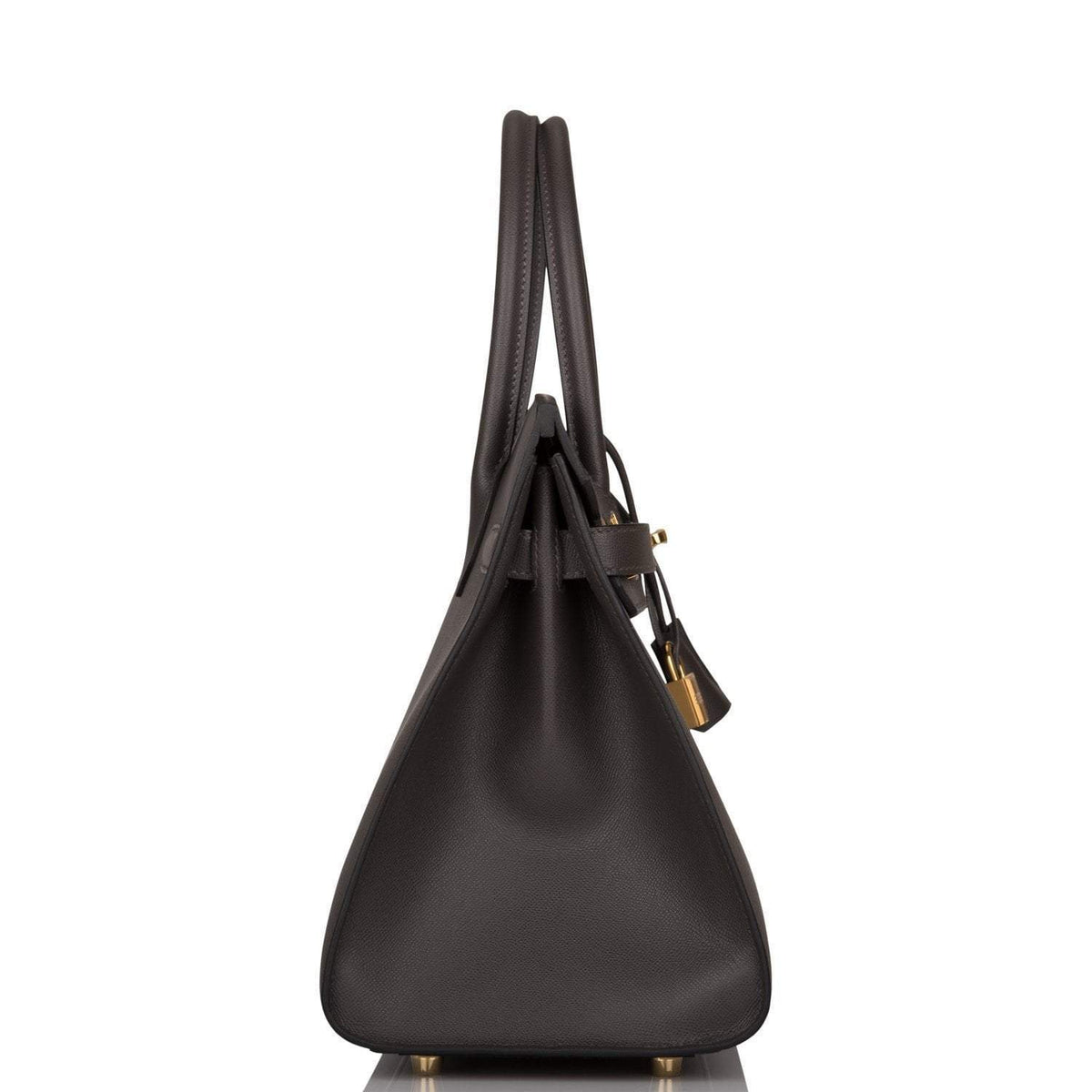 Hermes Birkin 30, Graphite Veau Madame Sellier, Gold