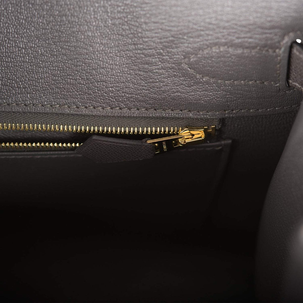 Hermes Birkin 30, Graphite Veau Madame Sellier, Gold