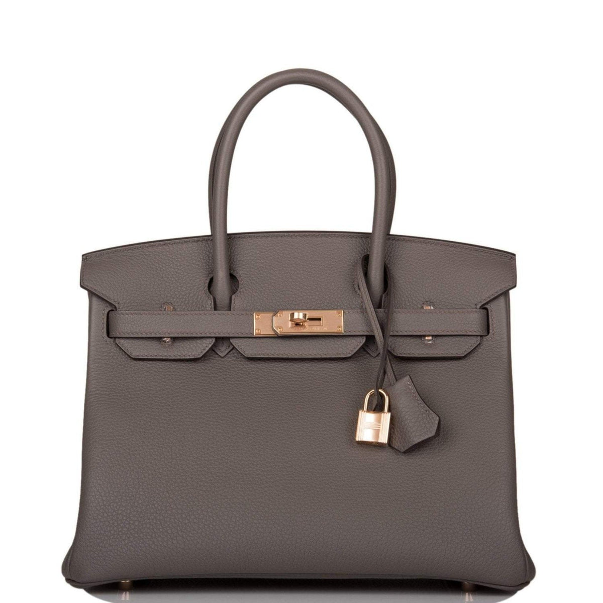 Hermes Birkin 30 Etain Togo, Rose Gold Hardware