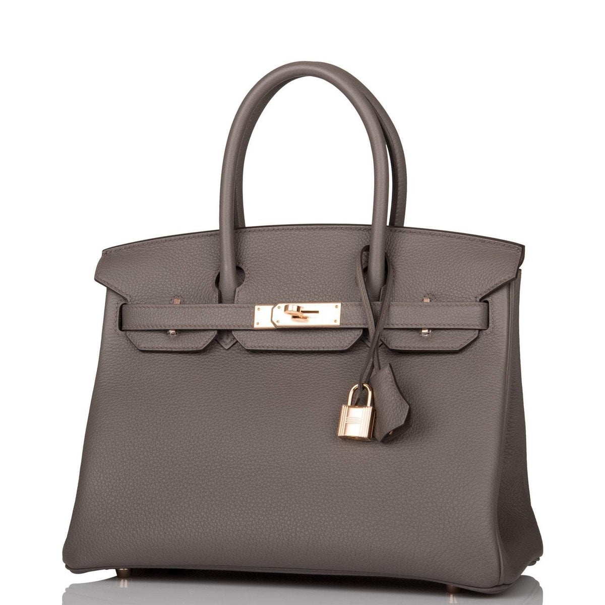 Hermes Birkin 30 Etain Togo, Rose Gold Hardware