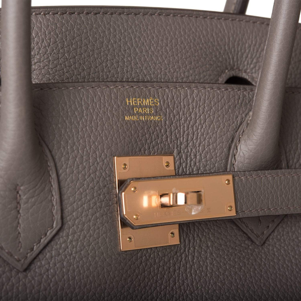 Hermes Birkin 30 Etain Togo, Rose Gold Hardware