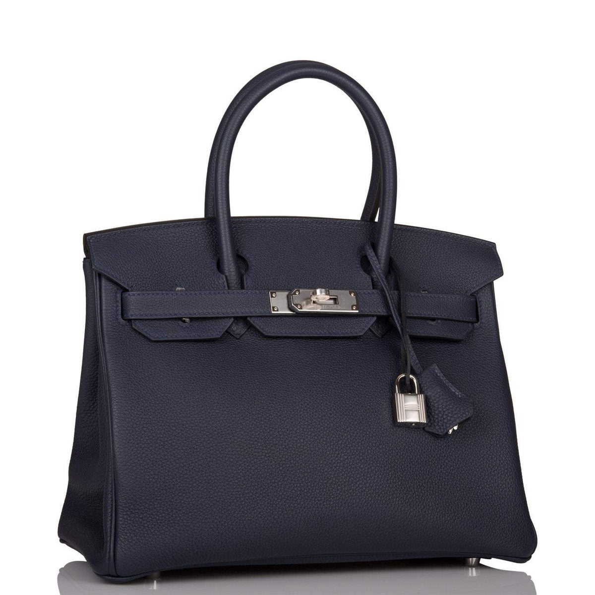 Bleu Nuit Birkin 30, Togo Leather, Palladium Hardware