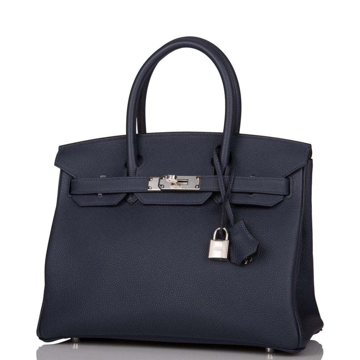 Bleu Nuit Birkin 30, Togo Leather, Palladium Hardware