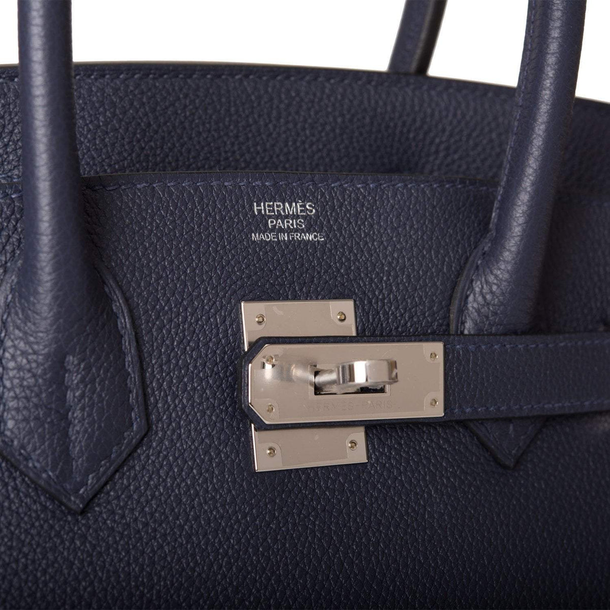 Bleu Nuit Birkin 30, Togo Leather, Palladium Hardware