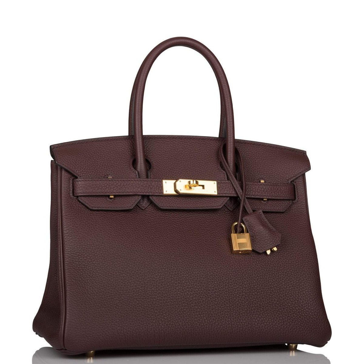 Hermes Birkin 30 Rouge Sellier, Togo Gold Hardware