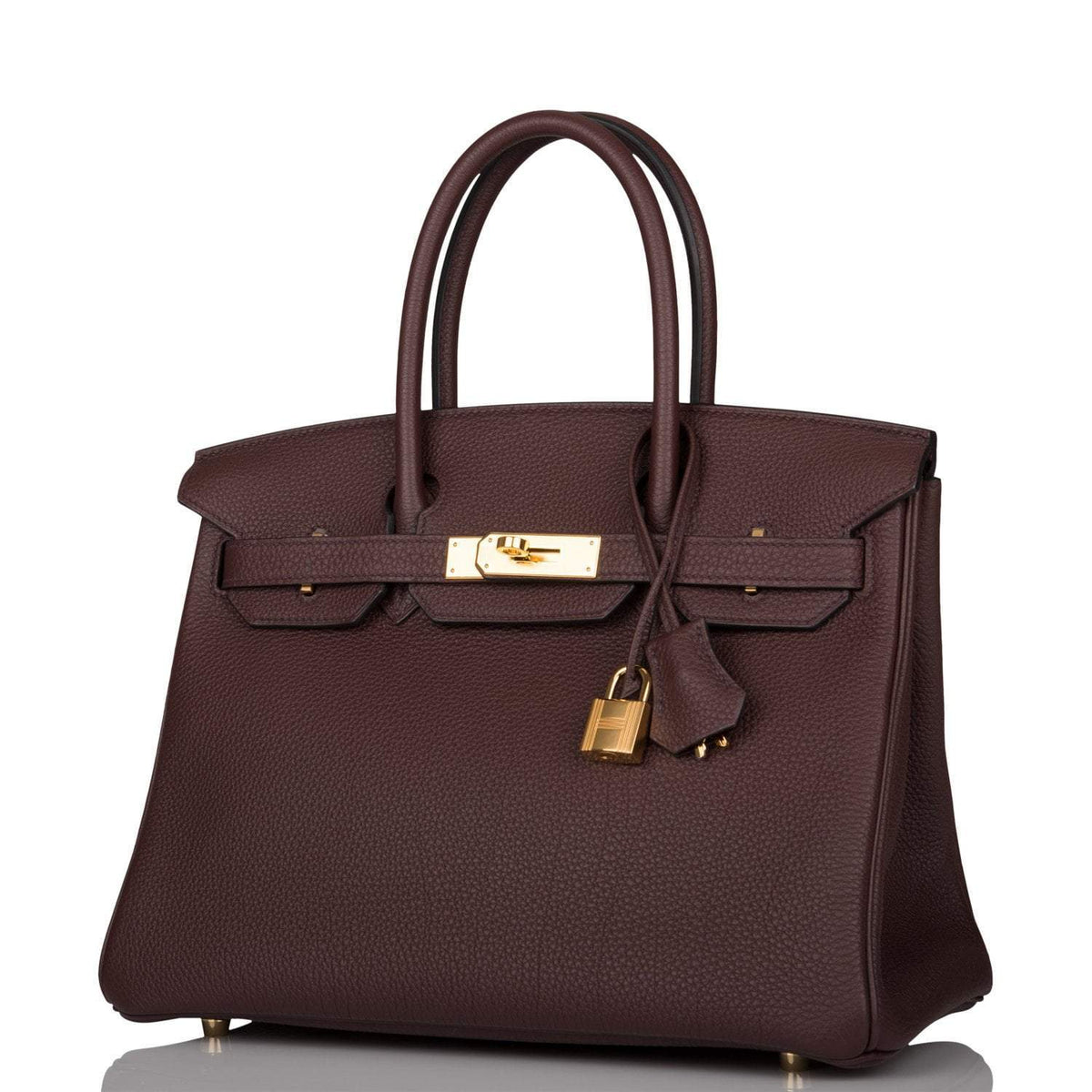 Hermes Birkin 30 Rouge Sellier, Togo Gold Hardware
