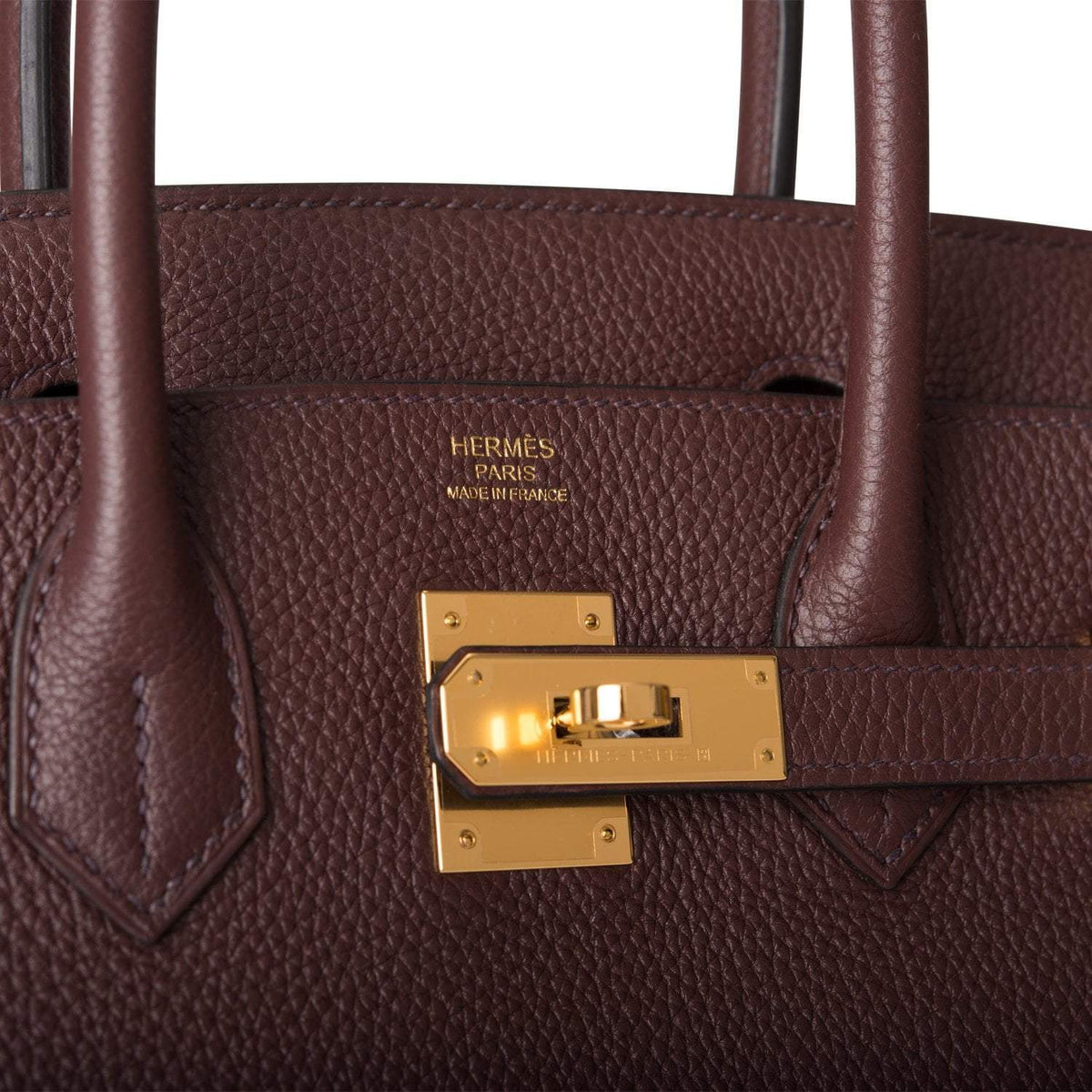 Hermes Birkin 30 Rouge Sellier, Togo Gold Hardware