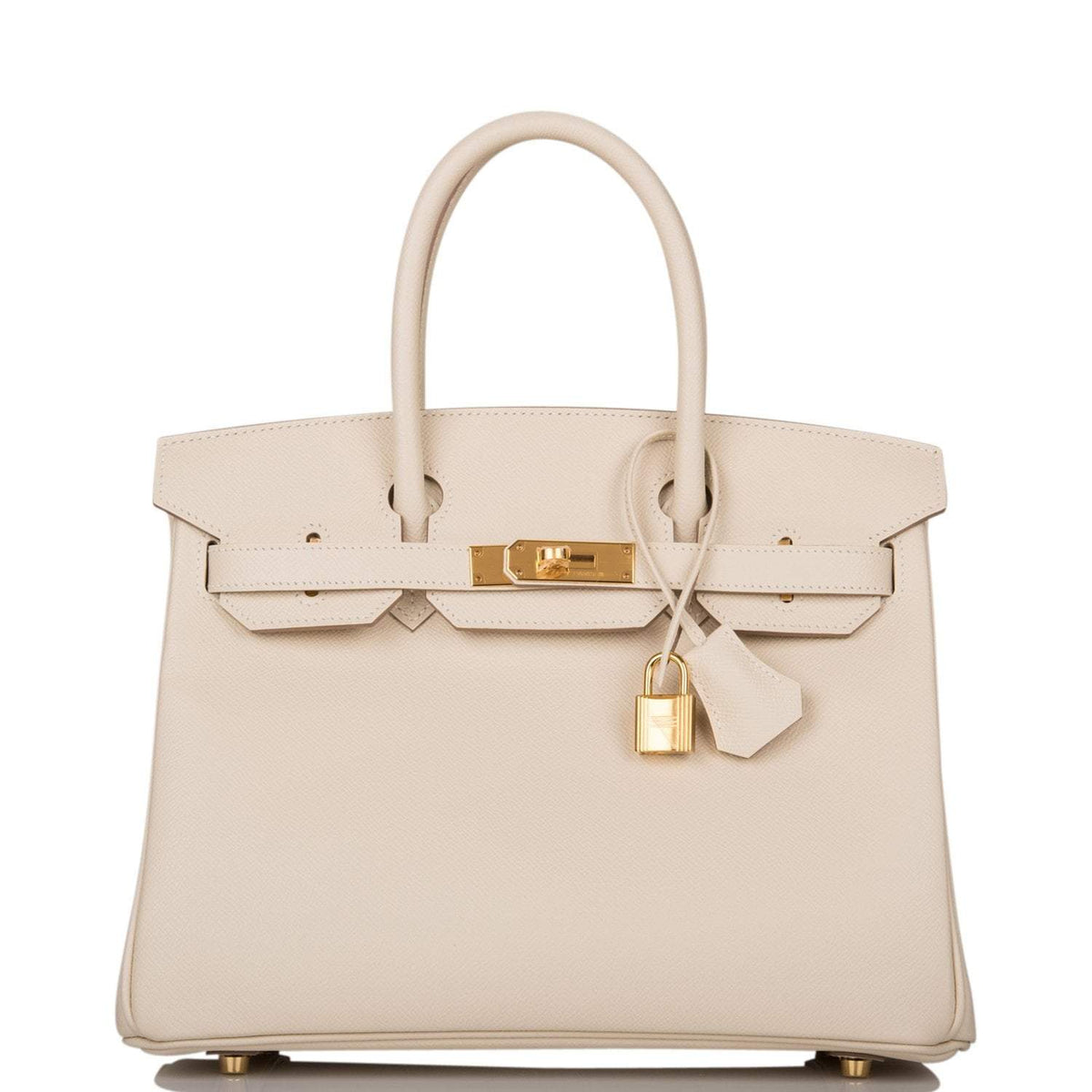 Hermes Birkin 30cm, Craie Epsom, Gold Hardware
