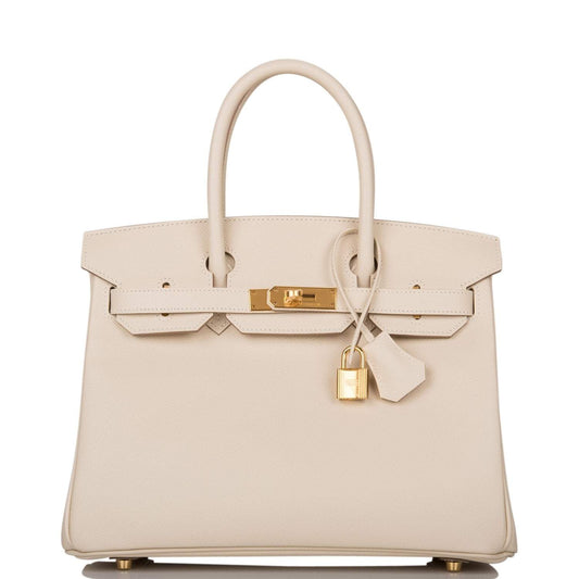 Hermes Birkin 30cm, Craie Epsom, Gold Hardware