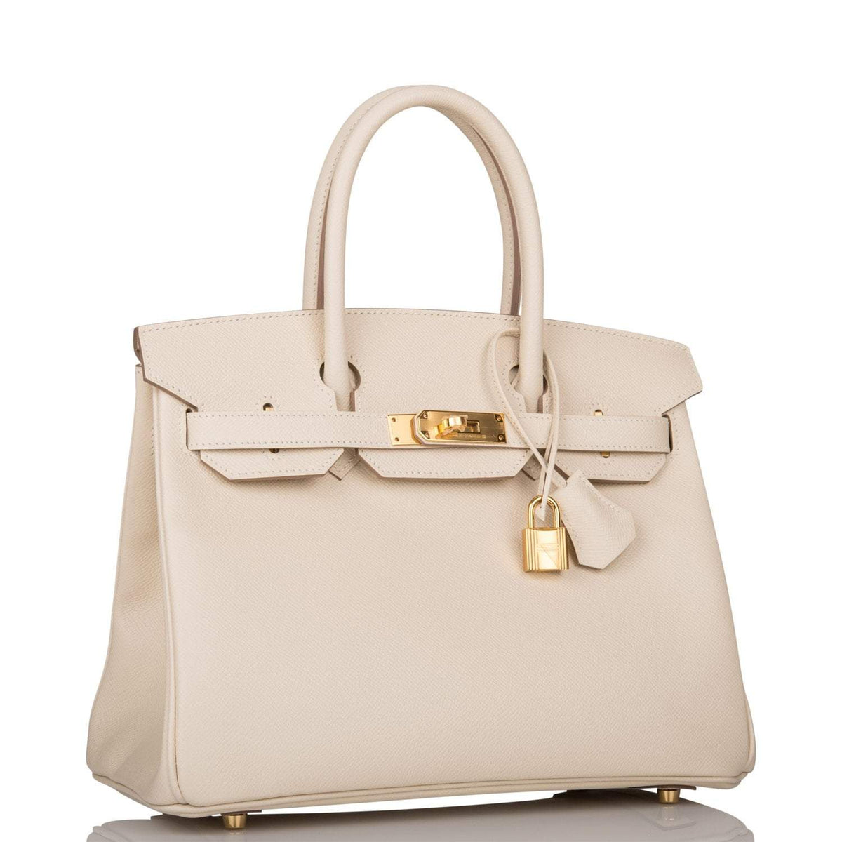 Hermes Birkin 30cm, Craie Epsom, Gold Hardware