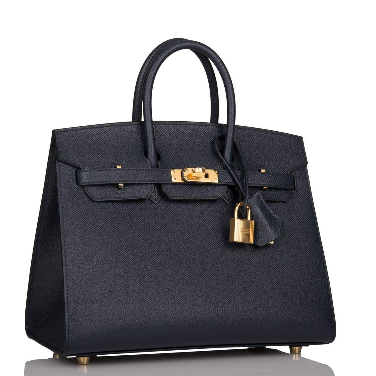 Hermes Birkin 25 Sellier, Bleu Indigo Epsom, Gold Hardware