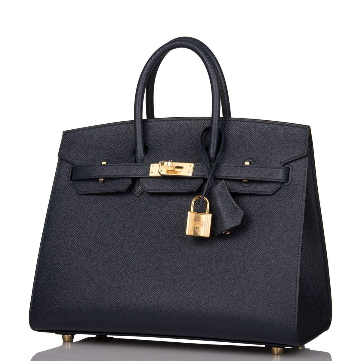 Hermes Birkin 25 Sellier, Bleu Indigo Epsom, Gold Hardware