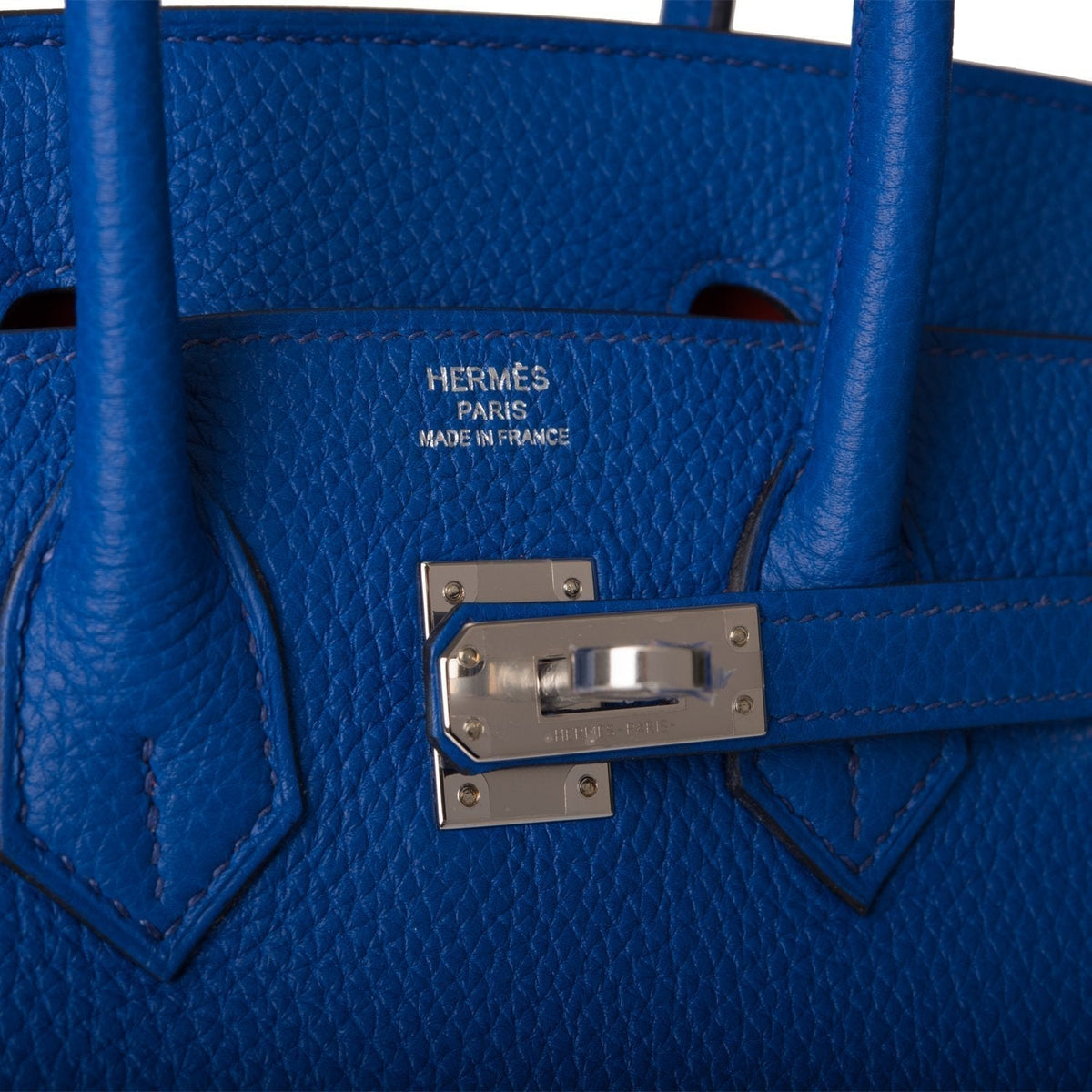 Hermes Birkin 25 Blue Royal Verso Togo Palladium Hardware