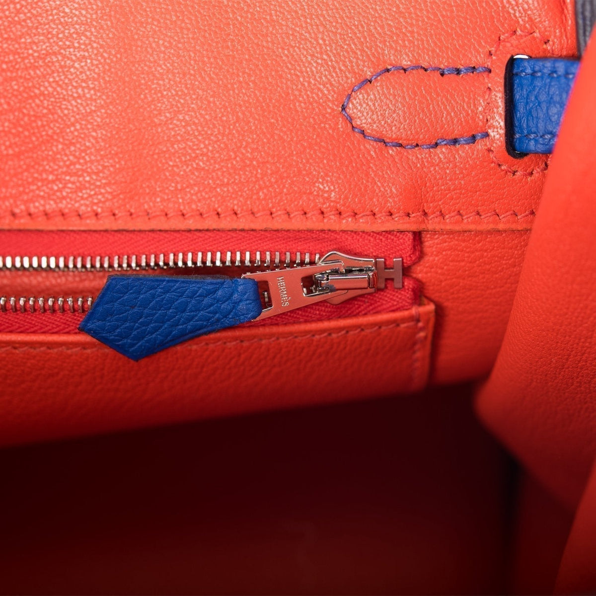 Hermes Birkin 25 Blue Royal Verso Togo Palladium Hardware