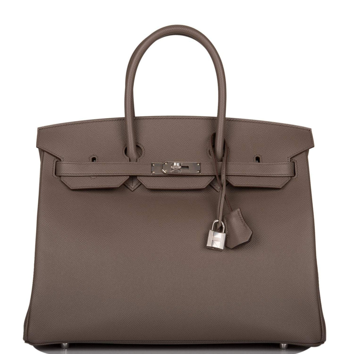 Hermes Birkin 35cm, Etain Epsom, Palladium Hardware