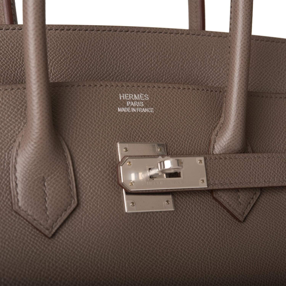 Hermes Birkin 35cm, Etain Epsom, Palladium Hardware