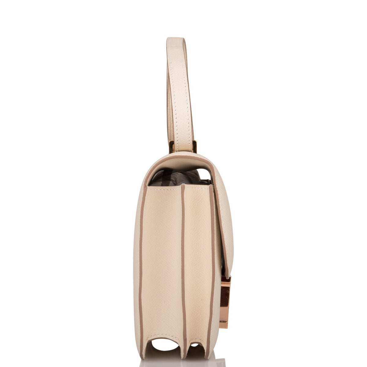 Mini Constance 18 Bag, Craie Epsom, Rose Gold Hardware