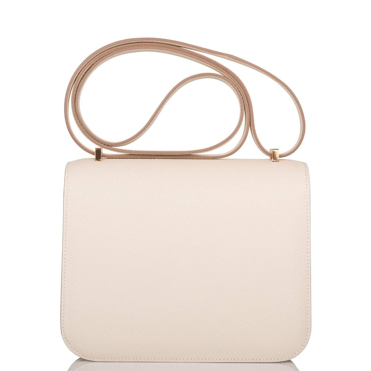Mini Constance 18 Bag, Craie Epsom, Rose Gold Hardware