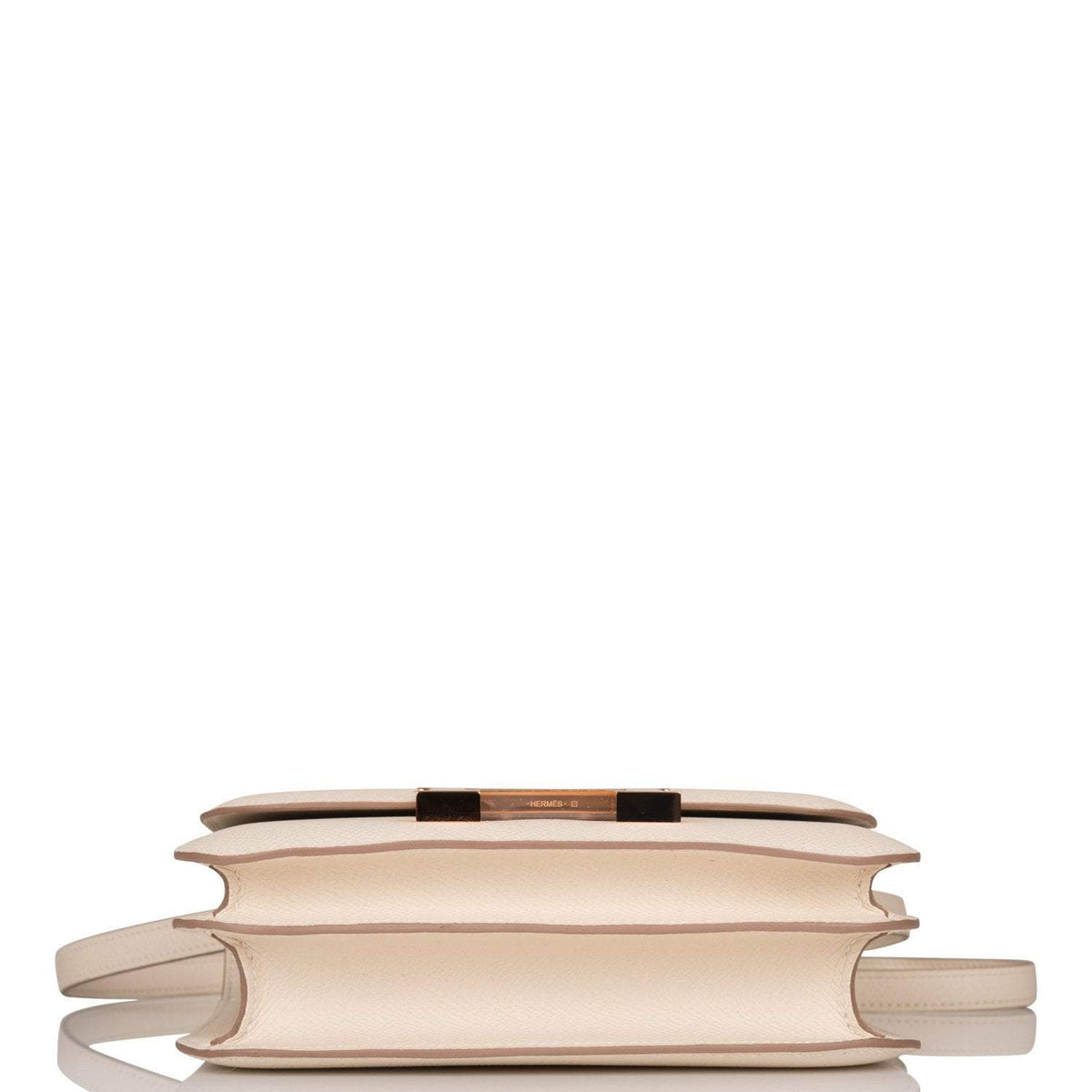 Mini Constance 18 Bag, Craie Epsom, Rose Gold Hardware