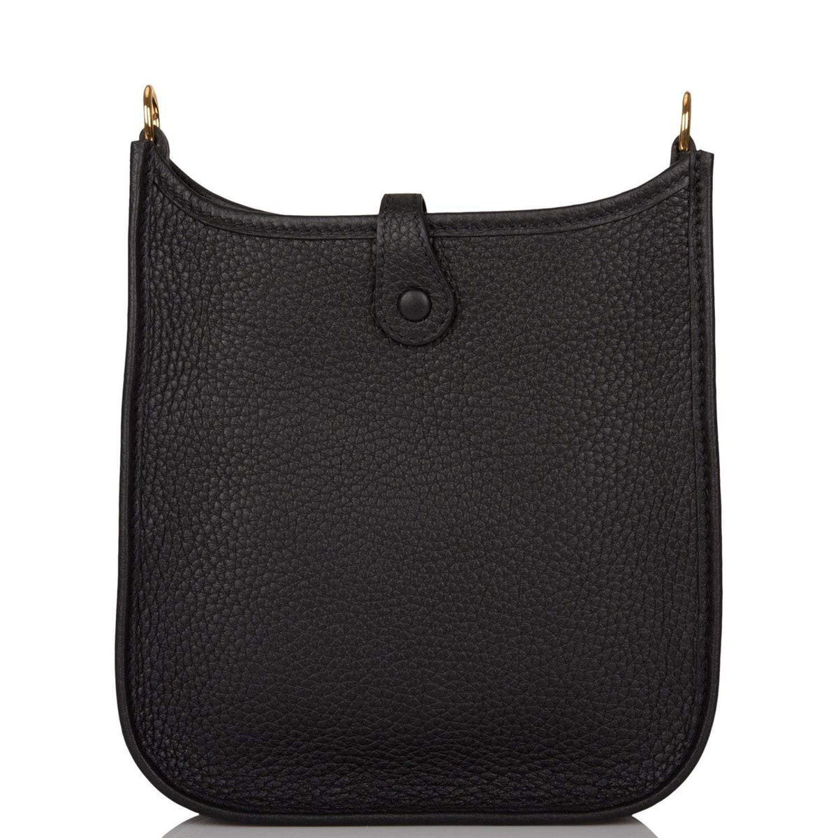 Hermes Evelyne TPM Black Clemence Leather, Gold Hardware