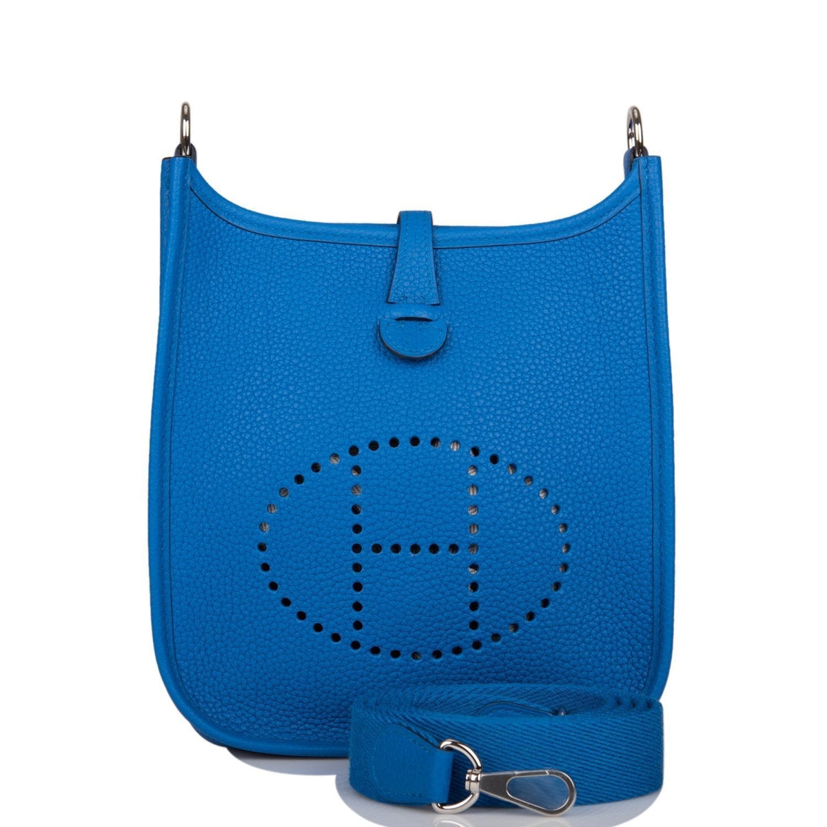 Evelyne TPM Bag, Bleu Zellige Clemence, Palladium Hardware