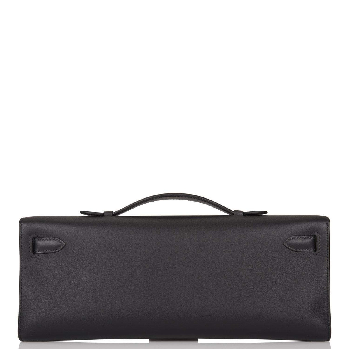Black Hermes Kelly Cut, Swift Leather, Palladium Hardware