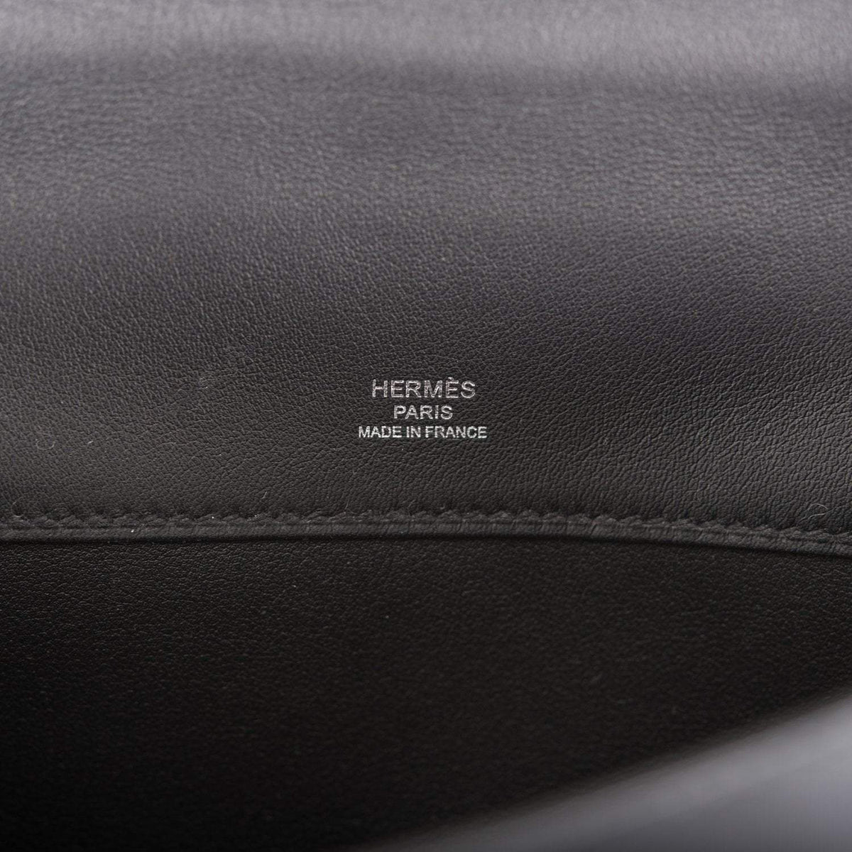 Black Hermes Kelly Cut, Swift Leather, Palladium Hardware
