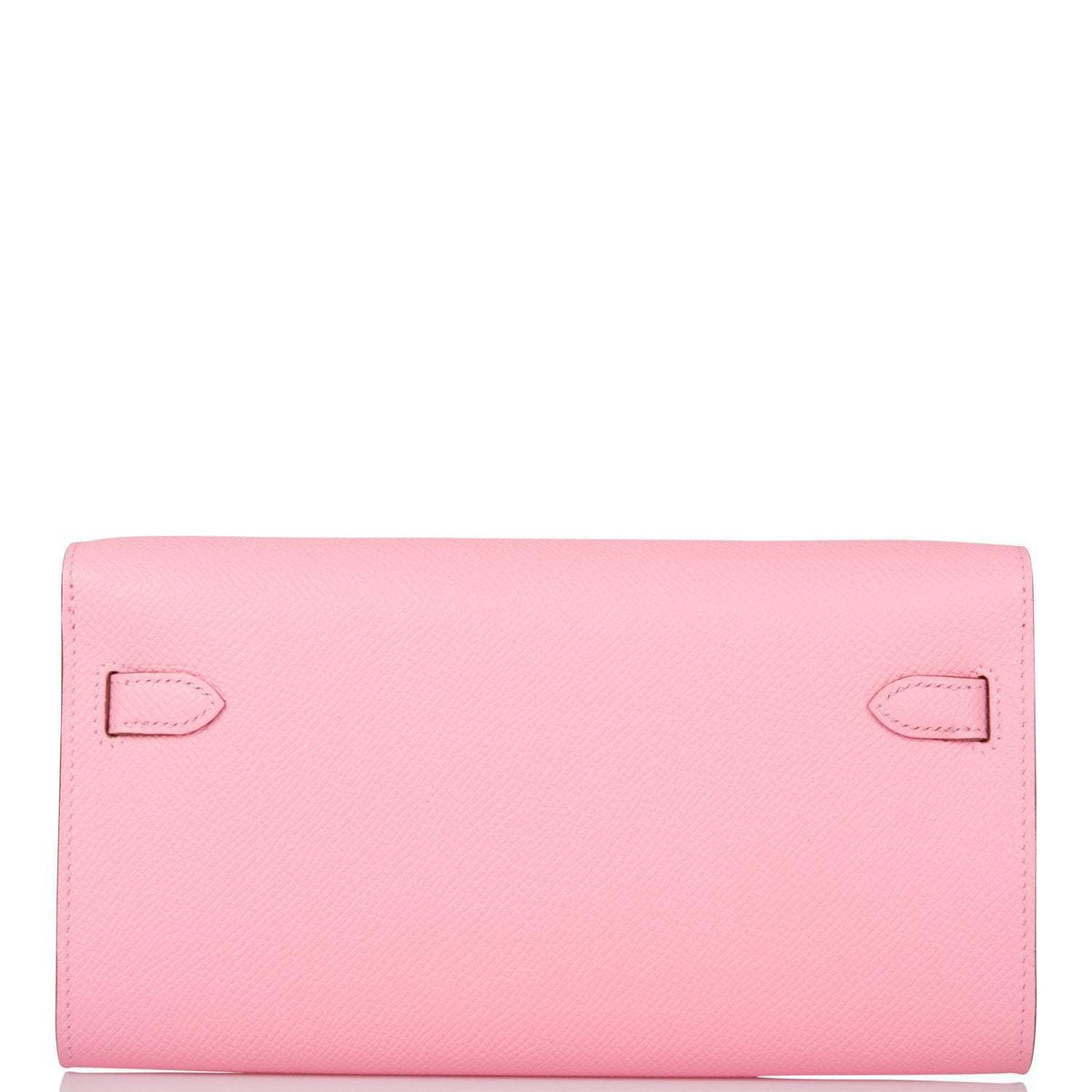 Hermes Kelly Wallet To Go, Rose Confetti Epsom, Palladium